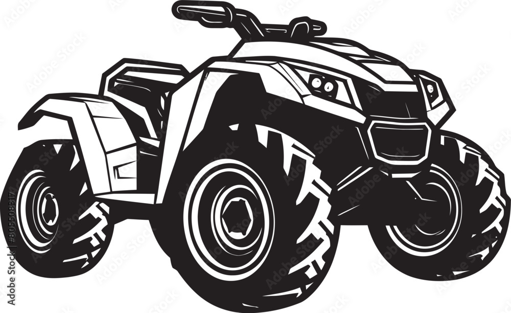Adrenaline Pumping ATV Journey Vector Illustration Spectacle