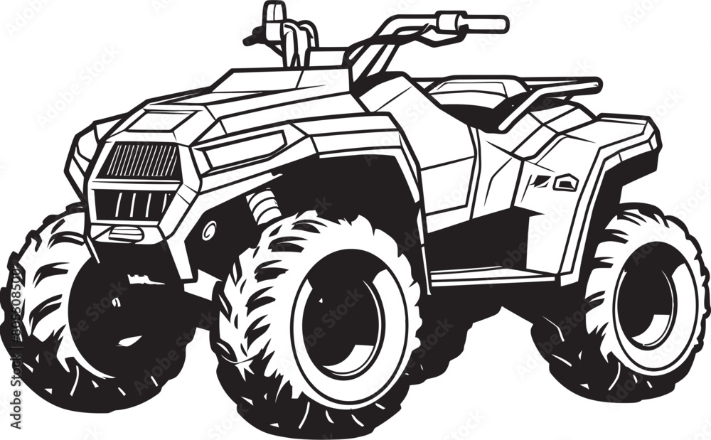 Unveiling ATV Excitement High Quality Vector Art