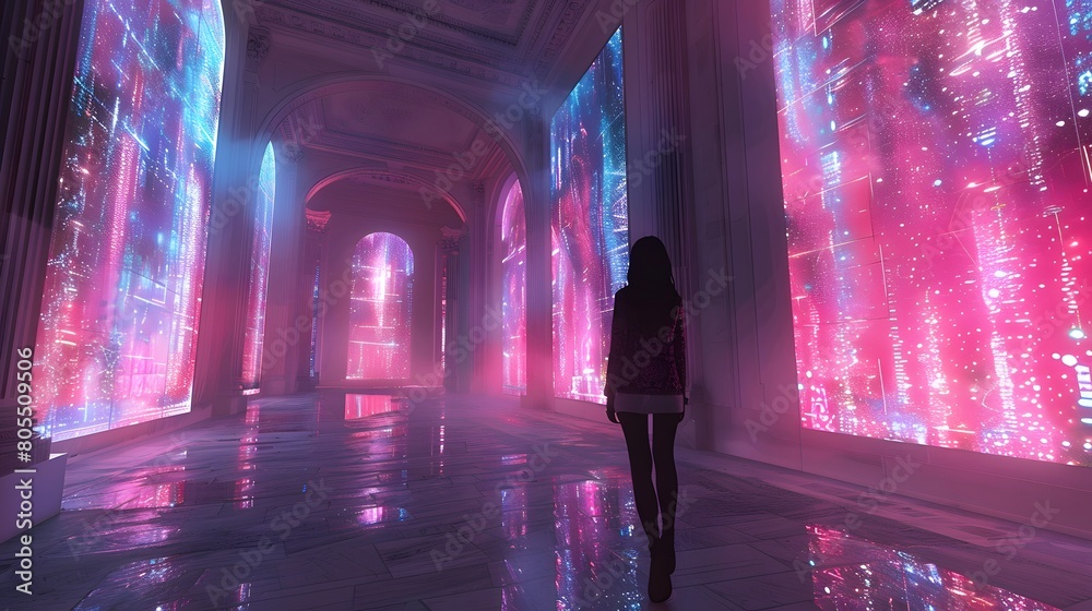 Interactive and immersive digital installations merging art and technology