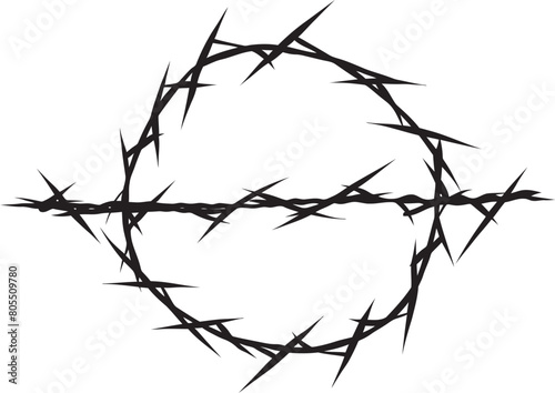 Mysterious Barbed Wire Vector Renderings Intriguing Mystery