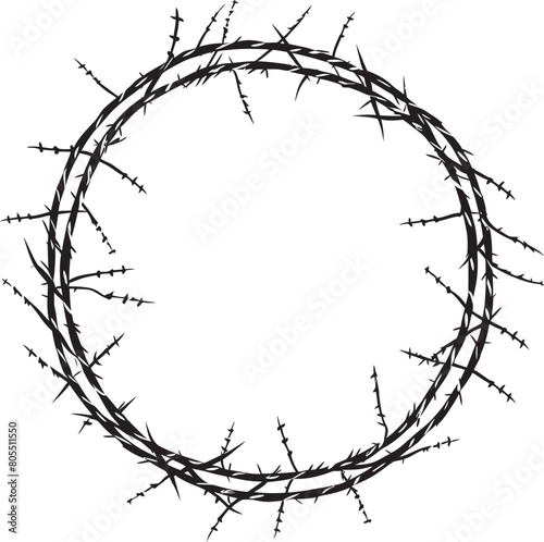 Geometric Barbed Wire Vector Patterns Symmetrical Symphonies