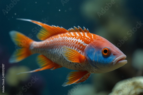 fish swimming in aquarium © Atif