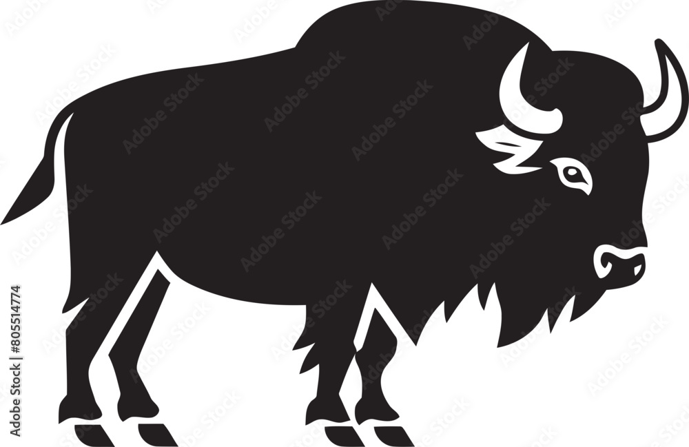 Bison Head Crest Design