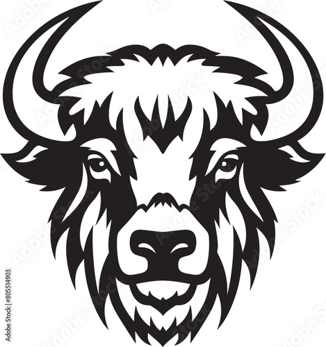 Bison Symbol Vector