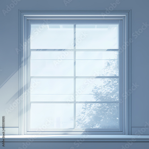 Bright and inviting window sill with sunlight streaming through  perfect for cozy moments or artistic inspiration.