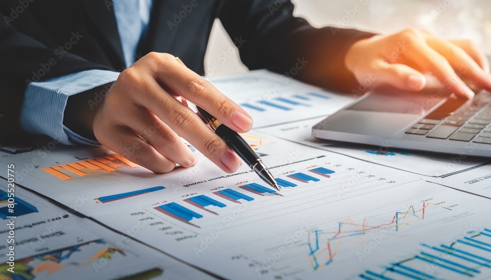 Professional Analysing Graphs and Charts - Financial Accountant studying Numbers - Business Audit - Finance Managers making up Balance - Analyst working at a Desk - Data Strategy - Stockbroker Professional Analysing Graphs and Charts - Financial Accountant studying Numbers - Business Audit - Finance Managers making up Balance - Analyst working at a Desk - Data Strategy - Stockbroker