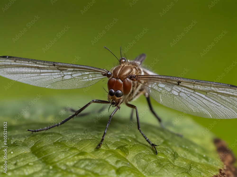 fly on a green leaf. macro
fly on a green leaf. macro
