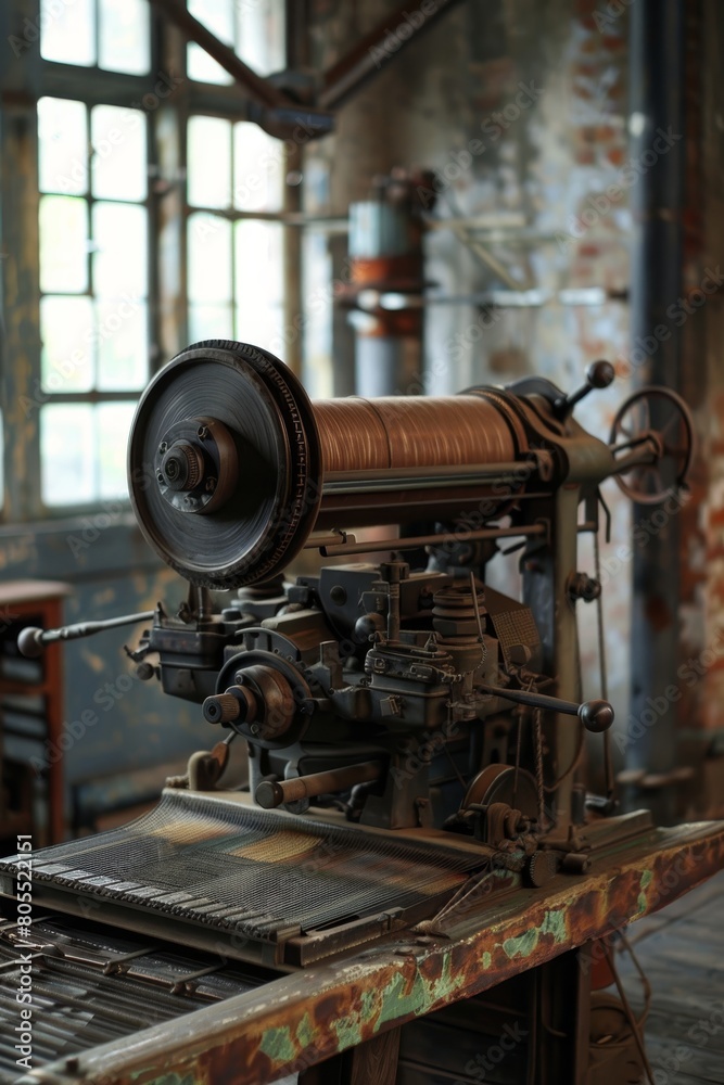 A spinning machine A spinning machine