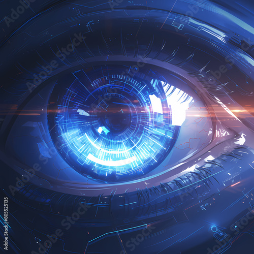 Explore the Future of Advanced Technology with this Stunning Eye of Innovative Artificial Intelligence.