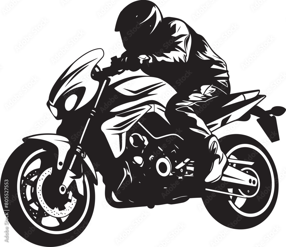 Revved Up and Ready Cafe Racer Bike Racing Vector Illustration Selection