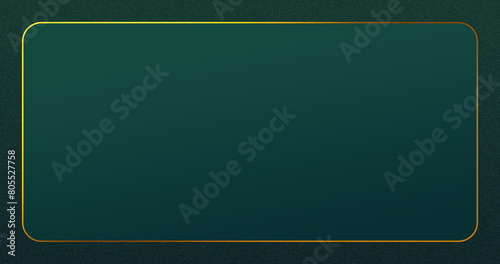 dark green glassmorphism textured faded background with luxury golden border looks like a frame. realistic glass morphism effect with set of transparent glass plate. Card on the pedestal