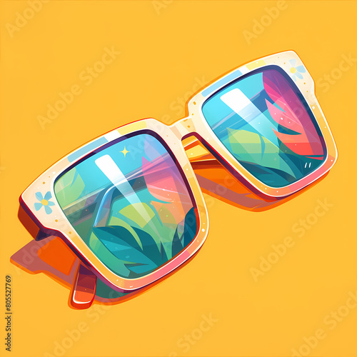 Stylish Sunglasses with an Artistic Twist  A Collection of Chic Eyewear Accessories for Fashion-Forward Individuals