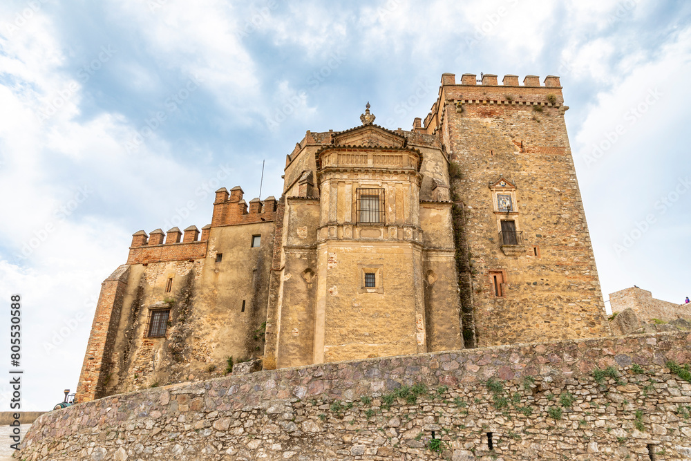 priory church of the Virgin of Greater Sorrow (Virgen del Mayor Dolor) inside the castle-fortress of Aracena, province of Huelva, Andalusia, Spain