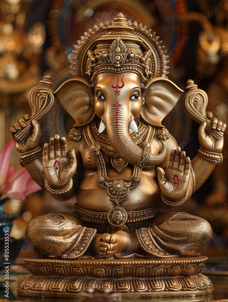 Bronze statue of Hindu deity Ganesha
Bronze statue of Hindu deity Ganesha