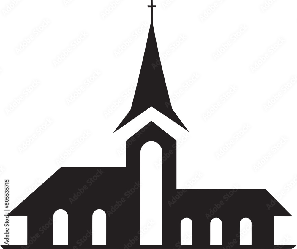 Divine Diversity Church Vector Bundle Serene Sanctuaries Church Vector Array