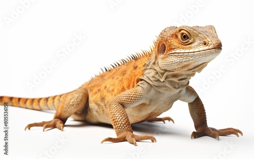 Lizard Against White © PNG 