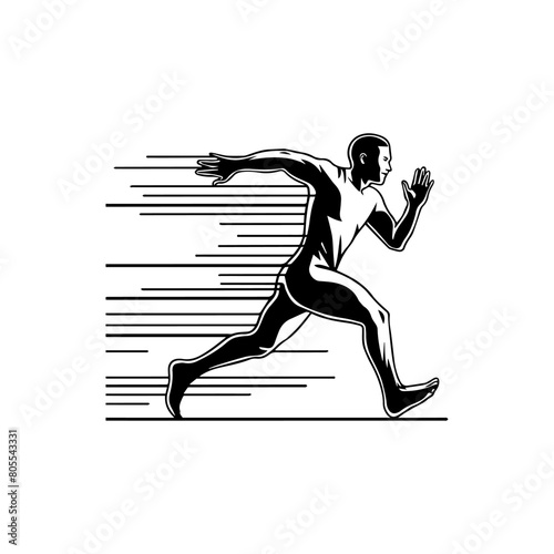 running person silhouette