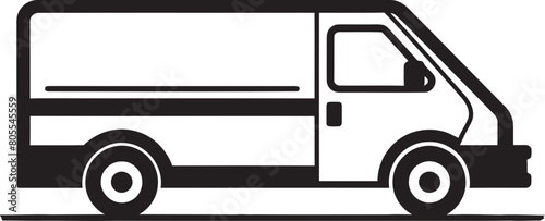 Efficient Delivery Van Vector Illustration for Reliable Transport Vibrant Delivery Van Vector Graphic for Speedy Distribution