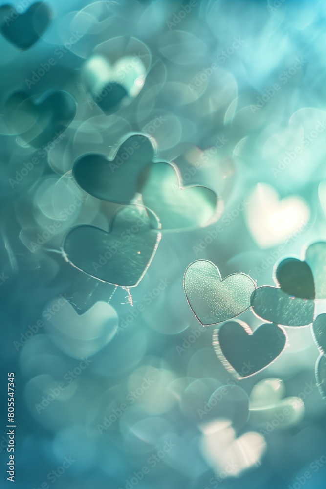 blue background with blurry romantic heart shapes, valentines day and love wallpaper concept, creative dreamy backdrop blue background with blurry romantic heart shapes, valentines day and love wallpaper concept, creative dreamy backdrop