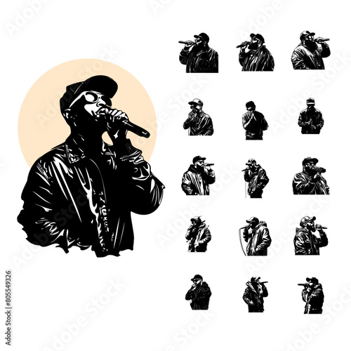 Rhyme & Rhythm Vector Illustrations for Rap Culture
