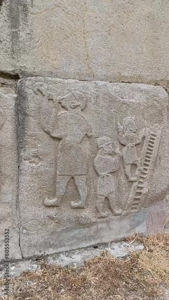 Hittite civilization. art made on stones. Alacahöyük, Corum, Turkey
Hittite civilization. art made on stones. Alacahöyük, Corum, Turkey