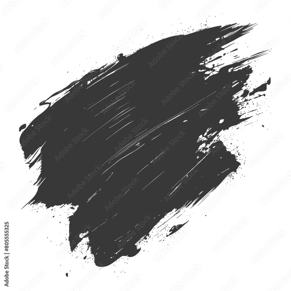 art brush paint stroke background ink black black color only