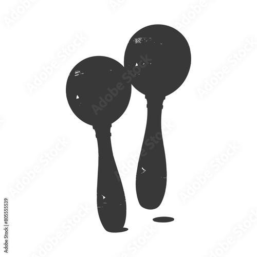 maracas instrument black color only