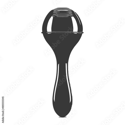 maracas instrument black color only