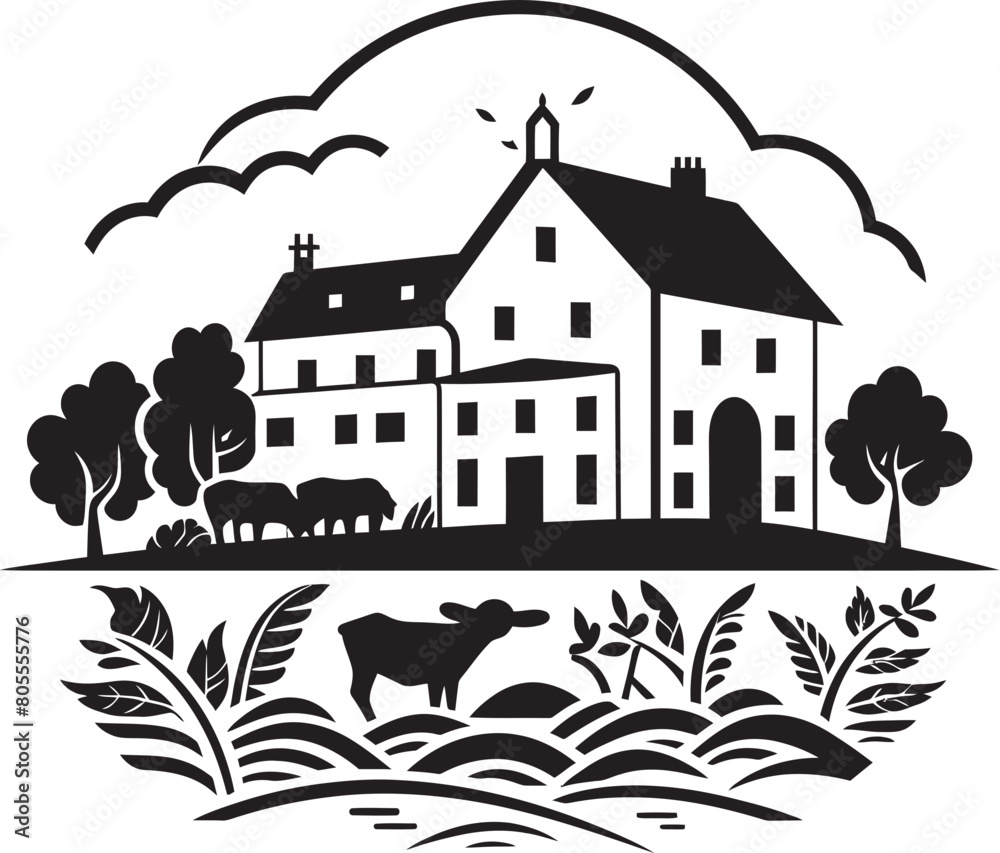 Farming Finesse Illustrated Vectors Vector Agriculture Countryside Edition
