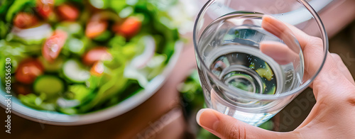 Summer. Eat salads and drink plenty of water.