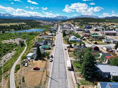 Mountain Grassland Mining Town photo