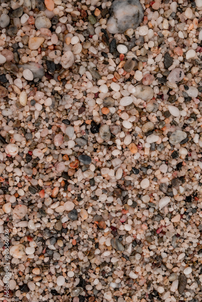 small sea stone pebble background. Multicolored abstract small sea stone pebble background. Multicolored abstract