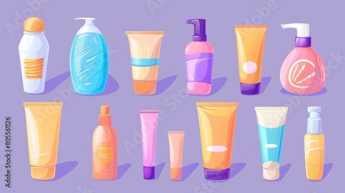 Assorted skin care products for beauty routine. Ideal for beauty and wellness concepts