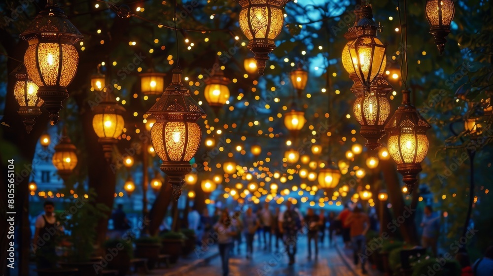 Person Sitting at Table Surrounded by Lights