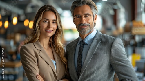 Man and Woman Standing Together