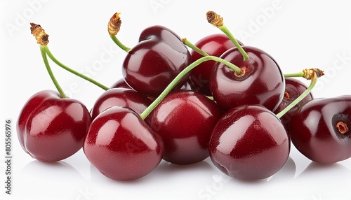 cherry isolated on white background transparent background