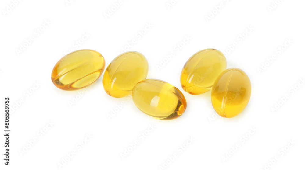 Vitamin capsules isolated on white. Health supplement Vitamin capsules isolated on white. Health supplement