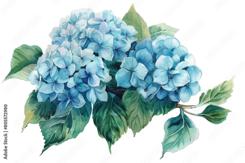 A beautiful painting of blue flowers. Perfect for art projects A beautiful painting of blue flowers. Perfect for art projects
