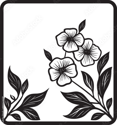 Floral Elegance in Vector Illustration Stunning Flower Frames for Artistic Projects