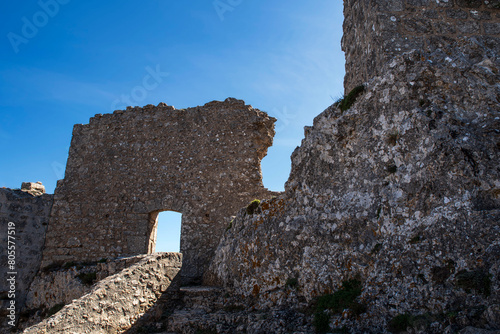 Cathare castle de Peyrepertuse in Languedoc, France photo