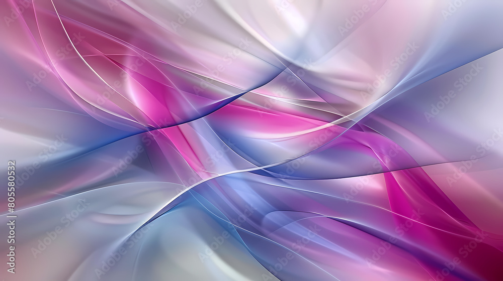 Abstract Wavy Silk Textures in Blue and Pink Hues Abstract Wavy Silk Textures in Blue and Pink Hues