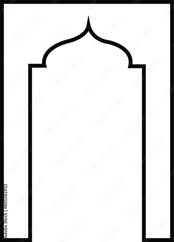 Arabic arch window and doors icon. Traditional and culture Vector isolated on white background. Collection of patterns in oriental style. Frames in Islamic Muslim design for Ramadan Kareem. Arabic arch window and doors icon. Traditional and culture Vector isolated on white background. Collection of patterns in oriental style. Frames in Islamic Muslim design for Ramadan Kareem.