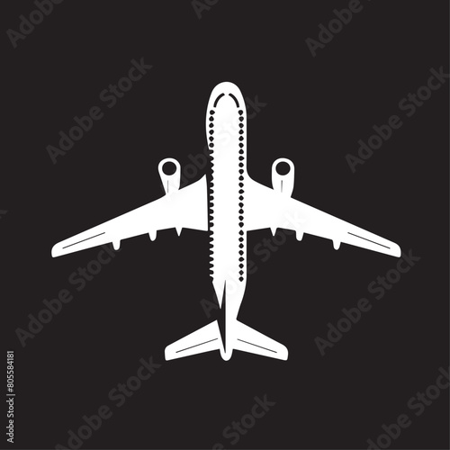 Plane in cartoon, doodle style . Image for t-shirt, web, mobile apps and ui. Isolated 2d vector illustration in logo, icon, sketch style, Eps 10, black and white. AI Generative