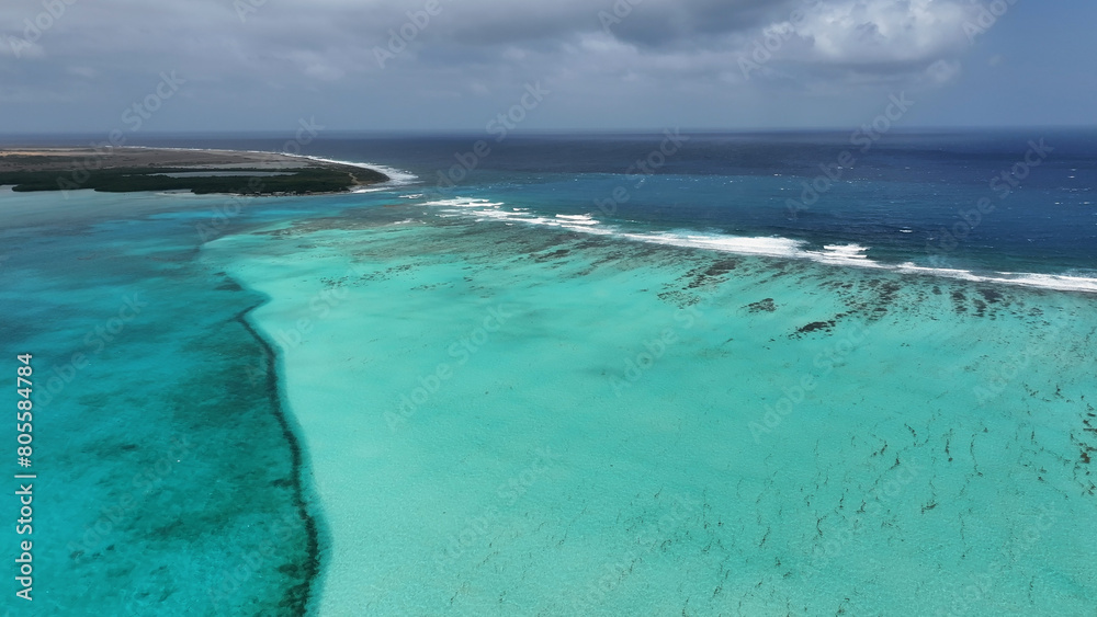 Sorobon Beach At Kralendijk In Bonaire Netherlands Antilles. Island Beach. Blue Sea Landscape. Kralendijk At Bonaire Netherlands Antilles. Tourism Background. Nature Seascape. Sorobon Beach At Kralendijk In Bonaire Netherlands Antilles. Island Beach. Blue Sea Landscape. Kralendijk At Bonaire Netherlands Antilles. Tourism Background. Nature Seascape.