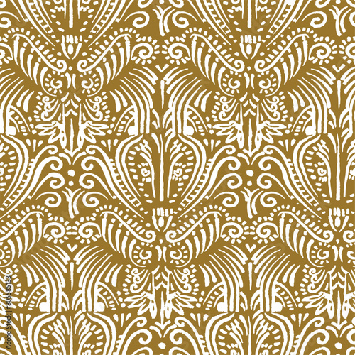 Trendy floral seamless pattern collection. Set of vintage 70s style flower background illustration. Colorful pastel color groovy artwork bundle, y2k nature backgrounds with spring plants