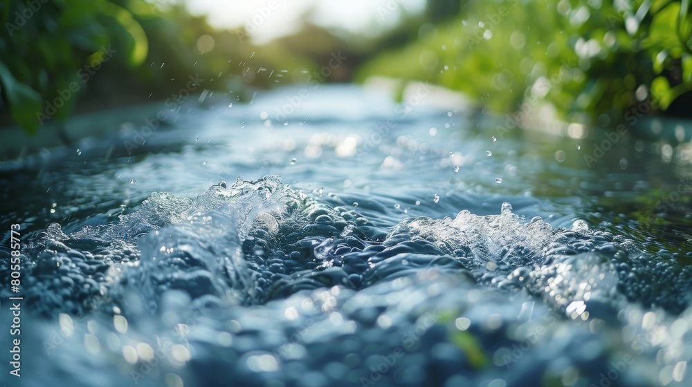 Fototapeta premium Water efficient technologies and best management practices to minimize water 