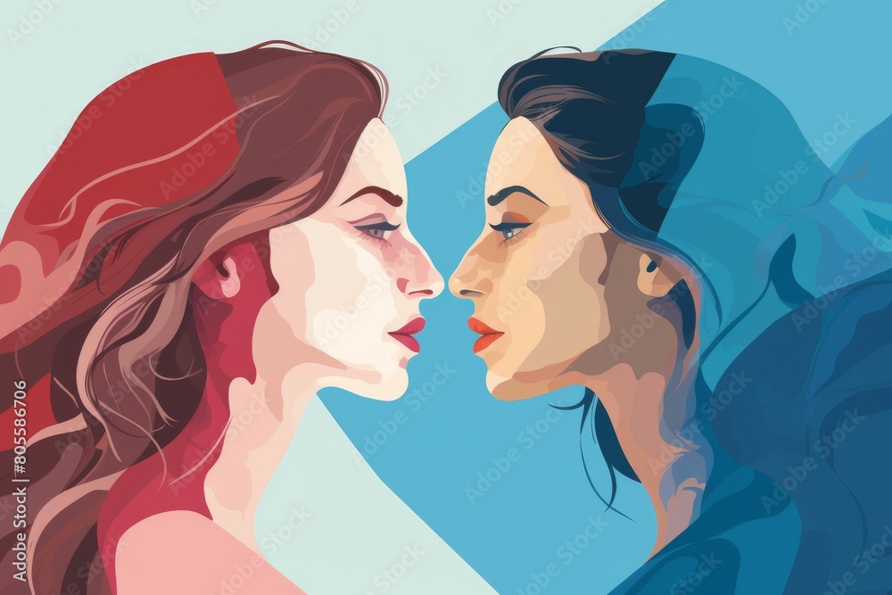Two Women Standing Together Two Women Standing Together