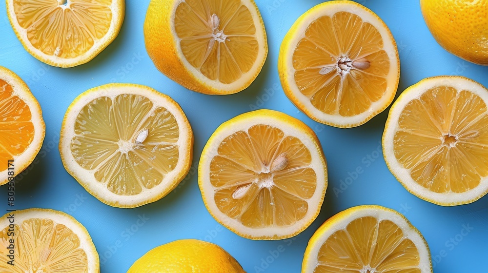 Obraz premium Group of Lemons Stacked