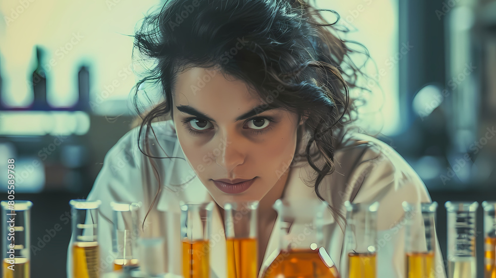 Woman Scientist Engaged in Laboratory Research Woman Scientist Engaged in Laboratory Research