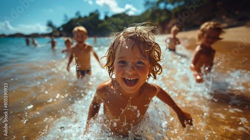 Children Playing in the Water